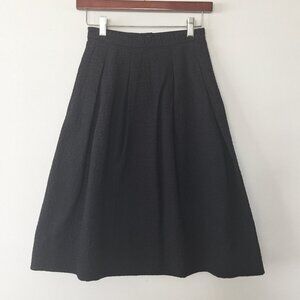 H&M Pleated Black Skirt with Pockets